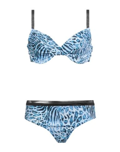 Shop Vacanze Italiane Woman Bikini Azure Size 14 Polyamide, Elastane In Blue
