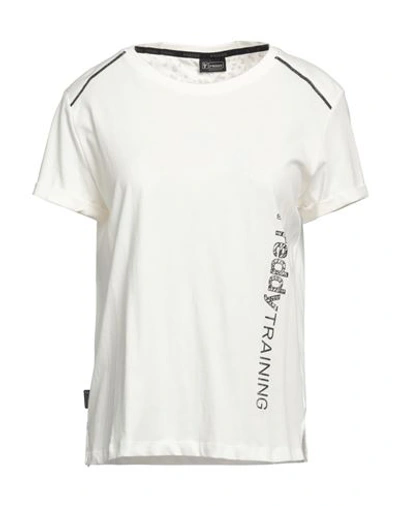 Shop Freddy Woman T-shirt Off White Size L Cotton