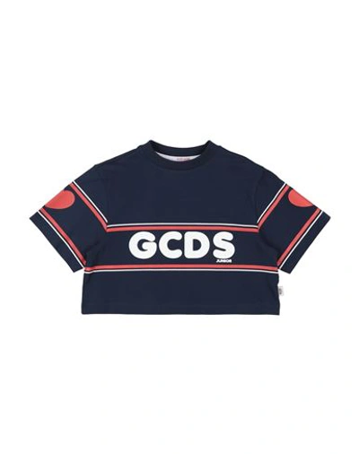 Shop Gcds Mini Toddler Girl T-shirt Midnight Blue Size 6 Cotton, Elastane