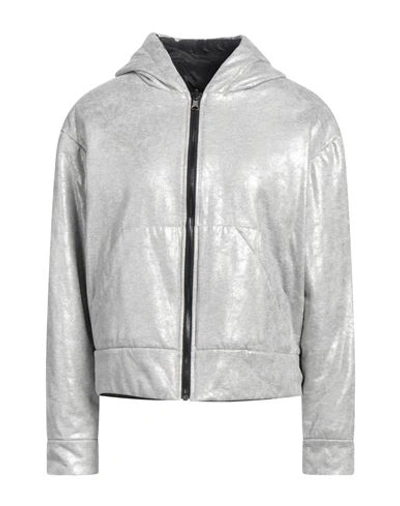Shop Virna Drò® Virna Drò Woman Jacket Silver Size 2 Cotton