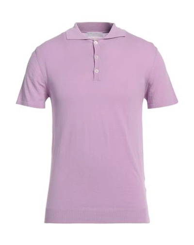 Shop Daniele Fiesoli Man Sweater Light Purple Size M Cotton