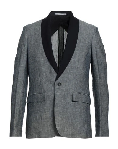 Shop Aglini Man Blazer Grey Size 40 Viscose