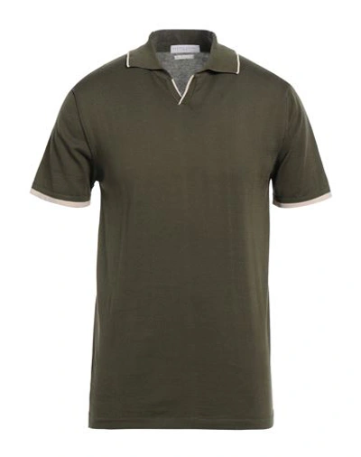 Shop Daniele Fiesoli Man Sweater Military Green Size S Cotton