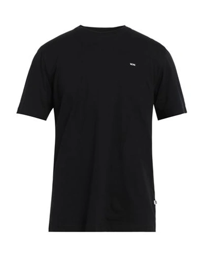 Shop Wood Wood Man T-shirt Black Size S Cotton