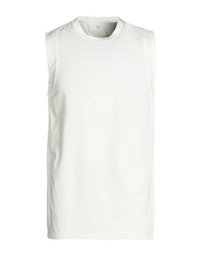 Shop Y-3 Man Tank Top White Size L Cotton, Recycled Polyester