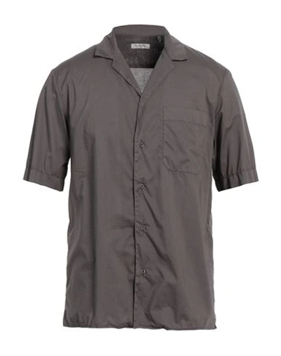 Shop Paolo Pecora Man Shirt Grey Size 15 ¾ Cotton