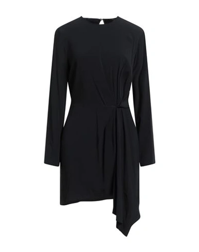 Tessa . Woman Mini Dress Black Size 6 Viscose, Elastane In Black