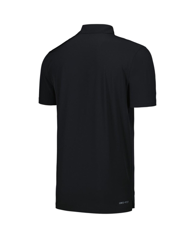 Nike Black Wake Forest Demon Deacons Sideline Polo In Black