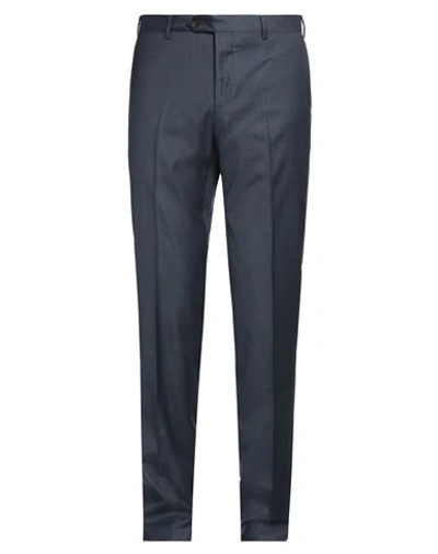 Shop Pal Zileri Man Pants Navy Blue Size 42 Wool
