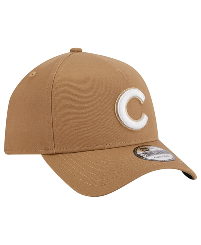 New Era Khaki Chicago Cubs A-frame 9forty Adjustable Hat In Khaki