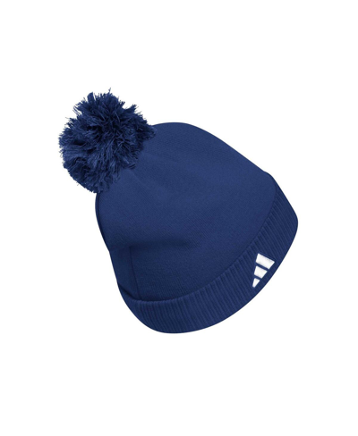 Shop Adidas Originals Men's Adidas Navy Georgia Tech Yellow Jackets 2023 Sideline Cold.rdy Cuffed Knit Hat With Pom