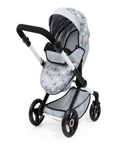 Shop Bayer Design Dolls Grey, Pink, Stars Pram Xeo In Multi