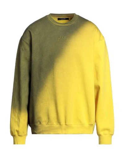 Shop A-cold-wall* Man Sweatshirt Light Yellow Size Xl Cotton, Polyester