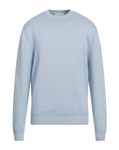 Shop Daniele Fiesoli Man Sweater Light Blue Size L Cotton