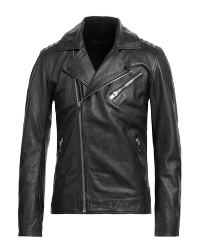 Shop Freaky Nation Man Jacket Black Size Xxl Soft Leather