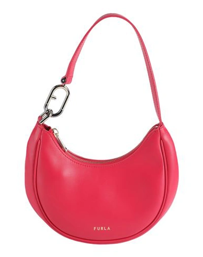 Shop Furla Primavera S Shoulder Bag Woman Handbag Garnet Size - Calfskin In Red