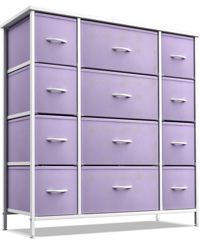 Shop Sorbus 12 Drawers Chest Dresser In Purple