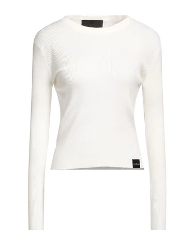 Shop John Richmond Woman Sweater Off White Size Xl Viscose, Polyester, Nylon
