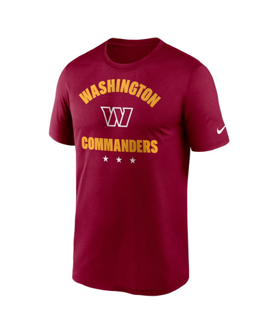 Shop Nike Men's  Burgundy Washington Commanders Arch Legend T-shirt