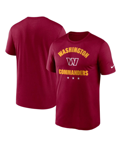 Shop Nike Men's  Burgundy Washington Commanders Arch Legend T-shirt