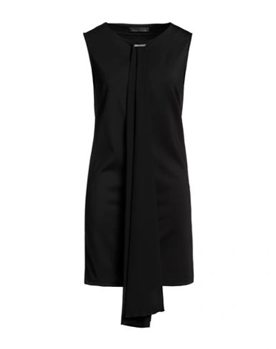 Frankie Morello Woman Mini Dress Black Size 4 Polyester, Elastane In Black