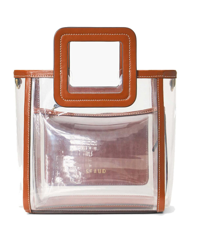 Staud Women's Seattle Seahawks Clear Mini Shirley Bag In Brown
