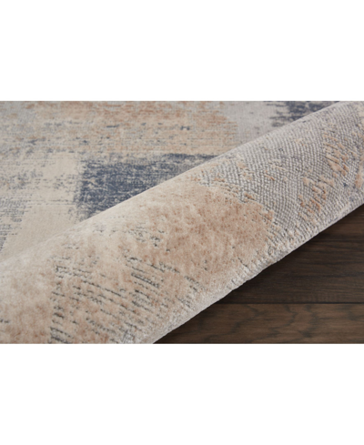 Nourison Home Rustic Textures Rus02 Beige And Gray 7'10" X 10'6" Area Rug In Beige,gray