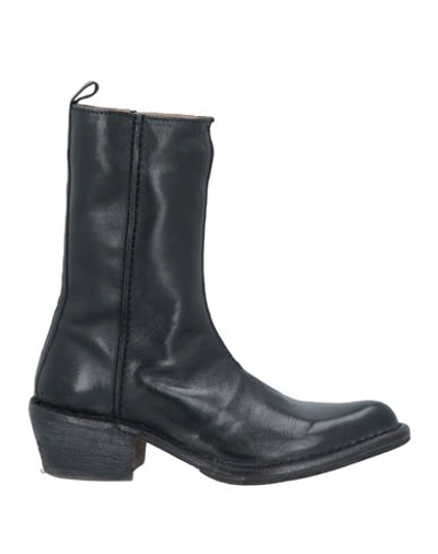 Shop Moma Woman Ankle Boots Black Size 7.5 Leather