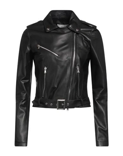 Shop Accuà By Psr Woman Jacket Black Size 4 Soft Leather