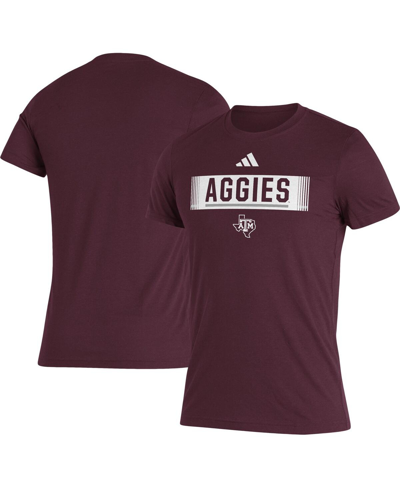 Shop Adidas Originals Men's Adidas Maroon Texas A&m Aggies Wordmark Tri-blend T-shirt