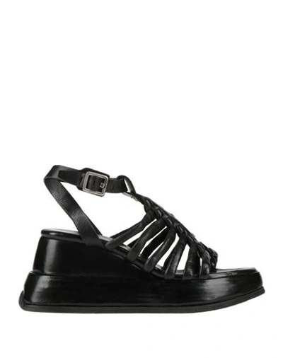 Shop As98 A. S.98 Woman Sandals Black Size 6 Soft Leather