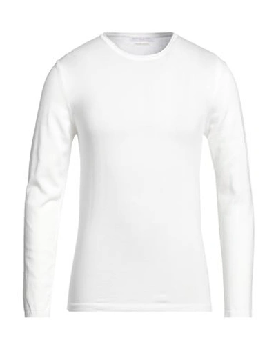 Shop Daniele Fiesoli Man Sweater White Size L Cotton