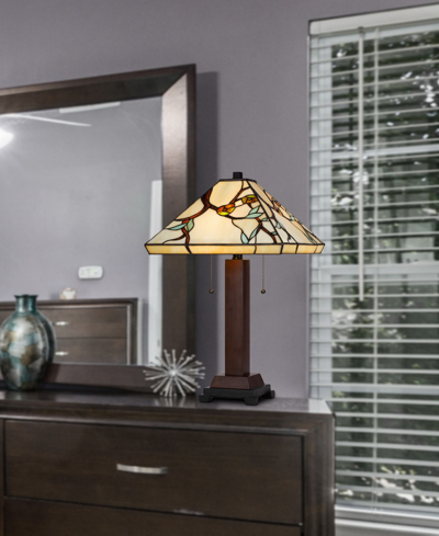 Cal Lighting 23" Height Metal And Resin Table Lamp In Dark Bronze,wood