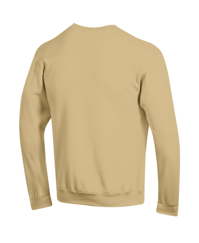 Shop Champion Men's  Gold Colorado Buffaloes Straight Over Logo Powerblend Pullover Sweatshirt