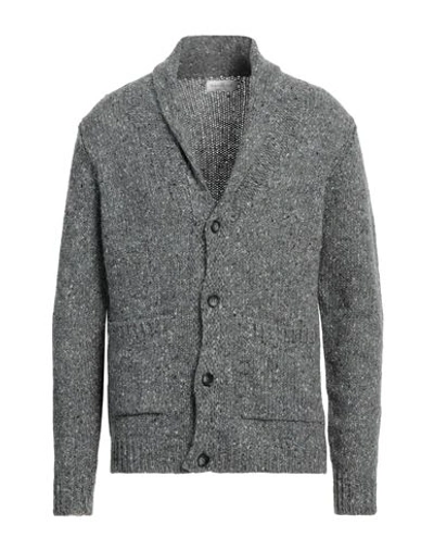 Shop Bellwood Man Cardigan Lead Size 42 Alpaca Wool, Synthetic Fibers, Wool, Acrylic, Silk In Grey