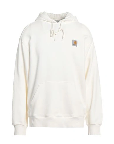 Shop Carhartt Man Sweatshirt Off White Size Xl Cotton