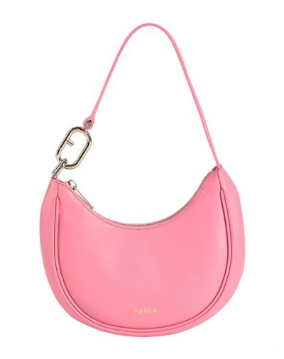 Shop Furla Primavera S Shoulder Bag Woman Handbag Pink Size - Calfskin