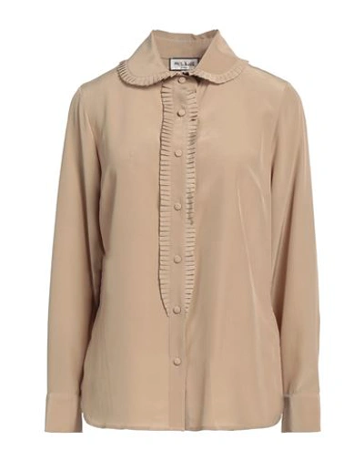 Shop Paul & Joe Woman Shirt Khaki Size 1 Silk In Beige