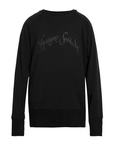 Massimo Sabbadin Man Sweatshirt Black Size M Cotton In Black
