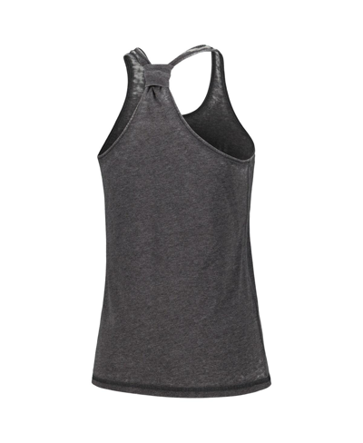 League Collegiate Wear Women's  Black Michigan State Spartans Stacked Name Racerback Tank Top In Black