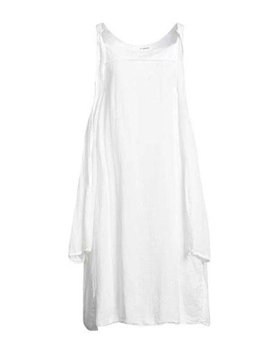 Shop Un-namable Woman Maxi Dress White Size 10 Linen, Silk, Viscose