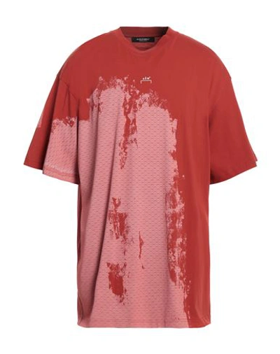 Shop A-cold-wall* Man T-shirt Rust Size Xl Cotton In Red