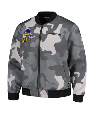 Shop The Wild Collective Men's And Women's  Gray Golden State Warriors 2023/24 City Edition Camo Bomber Fu
