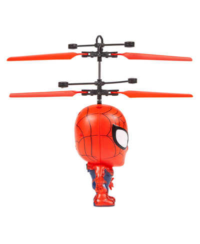 Shop Marvel Spider-man Flying Figure Ir Helicopter In Red