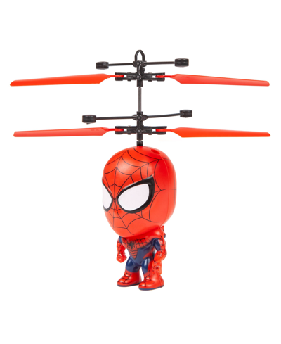 Shop Marvel Spider-man Flying Figure Ir Helicopter In Red