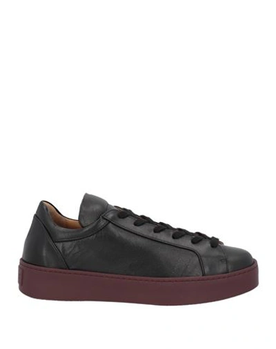 Shop Pomme D'or Woman Sneakers Black Size 8 Soft Leather