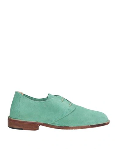 Shop Astorflex Woman Lace-up Shoes Light Green Size 8 Soft Leather