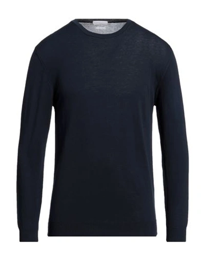 Shop Daniele Fiesoli Man Sweater Navy Blue Size Xxl Cotton