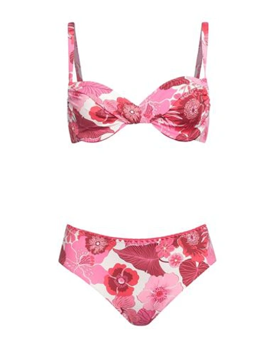 Shop Vacanze Italiane Woman Bikini Fuchsia Size 14 Polyamide, Elastane In Pink