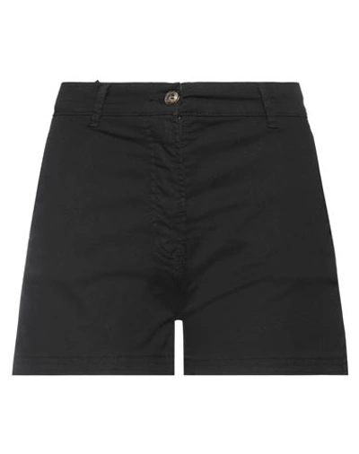 Shop Bomboogie Woman Shorts & Bermuda Shorts Black Size 6 Cotton, Elastane